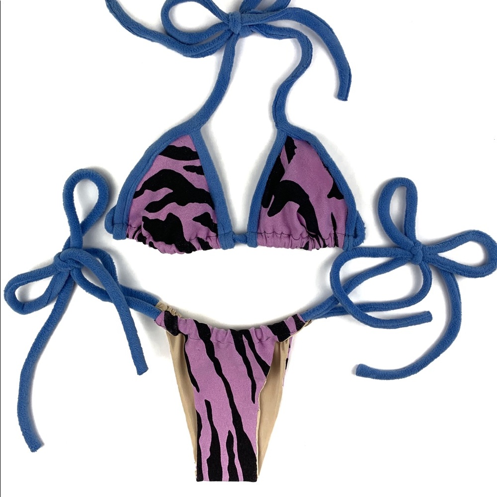 Handmade Zebra Bikini